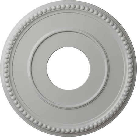 Ekena Millwork Bradford Ceiling Medallion (Fits Canopies up to 6 5/8"), 12 1/2"OD x 3 7/8"ID x 3/4"P, Frost CM12BRFRF